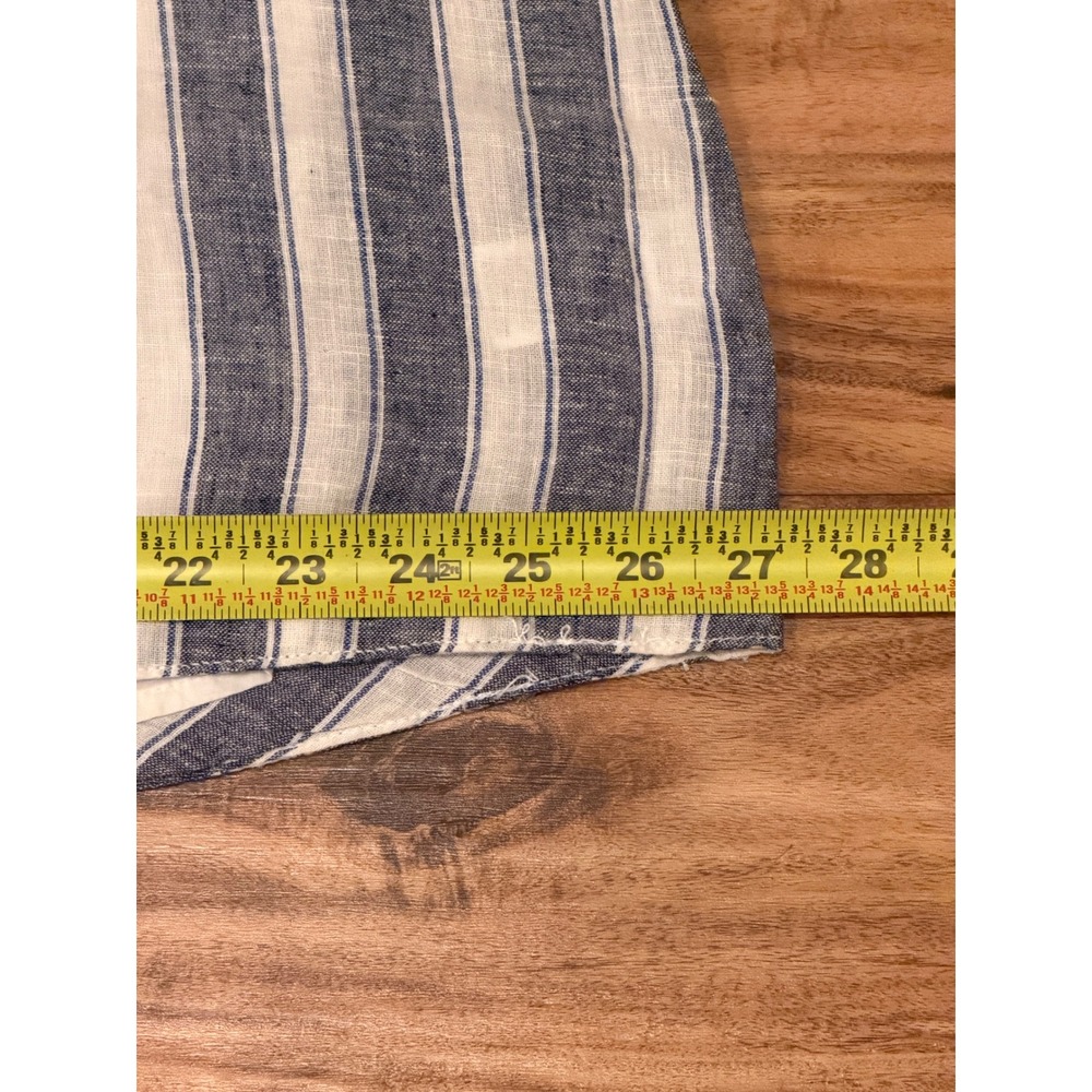 NWT Beach Lunch Lounge Linen/Cotton Sleeveless Tunic Dress Blue White Stripes XL - Picture 15 of 15